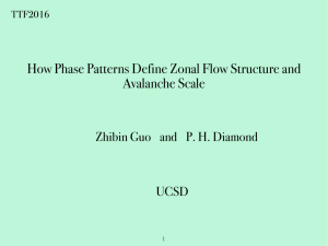 How Phase Patterns Define Zonal Flow Structure and Avalanche Scale UCSD