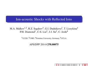 Ion-acoustic Shocks with Reflected Ions
