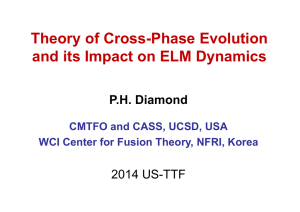 Theory of Cross-Phase Evolution and its Impact on ELM Dynamics P.H. Diamond