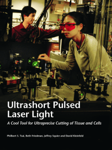 Ultrashort Pulsed Laser Light