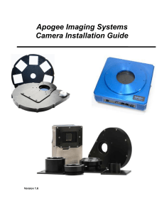 Apogee Imaging Systems Camera Installation Guide  Version 1.6