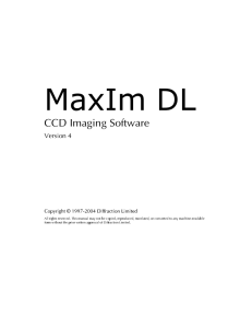 MaxIm DL  CCD Imaging Software