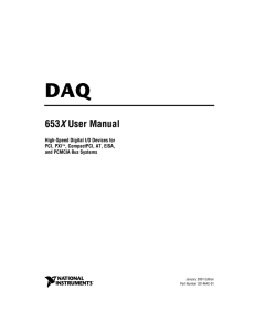 DAQ X High-Speed Digital I/O Devices for PCI, PXI , CompactPCI, AT, EISA,
