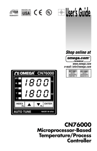 User’s Guide CN76000 Microprocessor-Based Temperature/Process