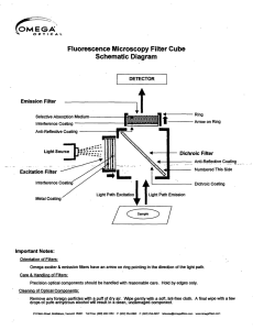 EGA Fluorescence Microscopy Filter Cube Schematic Diagram