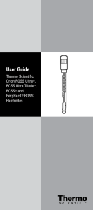 User Guide Thermo Scientific Orion ROSS Ultra ,