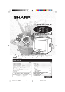 13N-M100 13N-M150 COLOR TELEVISION L