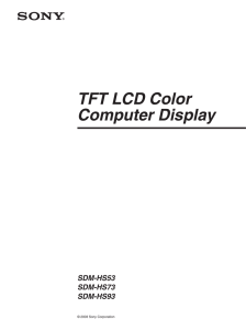 TFT LCD Color Computer Display SDM-HS53 SDM-HS73