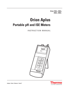 Orion Aplus Portable pH and ISE Meters Orion 210A+, 230A+,