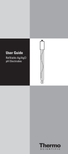 User Guide Refillable Ag/AgCl pH Electrodes Thermo Fisher Scientific