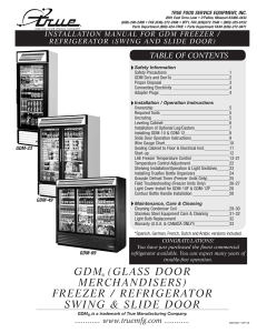 TRUE FOOD SERVICE EQUIPMENT, INC.