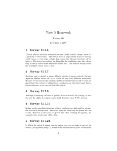 Week 5 Homework 1 Serway C17.5 Physics 1B