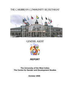 The Caribbean Community Secretariat  GENDER AUDIT REPORT
