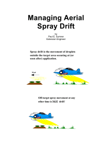 Managing Aerial Spray Drift by Paul E. Sumner