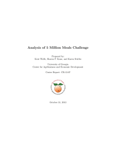 Analysis of 5 Million Meals Challenge