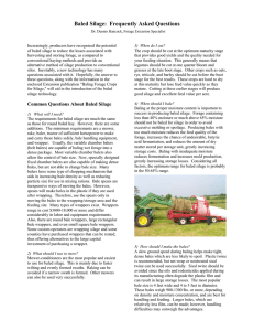 Baled Silage:  Frequently Asked Questions