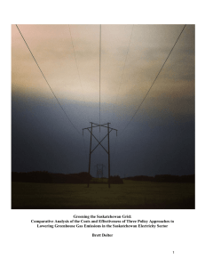 Greening the Saskatchewan Grid: