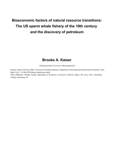 Bioeconomic factors of natural resource transitions: and the discovery of petroleum