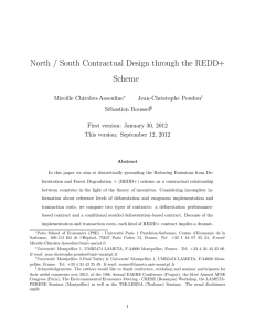 North / South Contractual Design through the REDD+ Scheme
