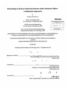 Debonding  in  Bi-layer  Material Systems  under... A Multiscale  Approach ARCHIVES