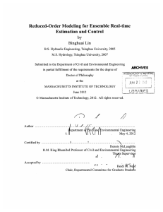 Reduced-Order Modeling  for Ensemble  Real-time Estimation and Control by