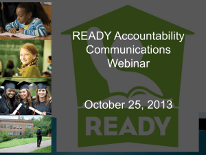 READY Accountability Communications Webinar October 25, 2013