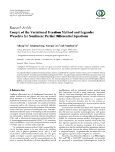 Research Article Couple of the Variational Iteration Method and Legendre