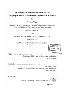 Ultrasonic  Nondestructive  Evaluation and