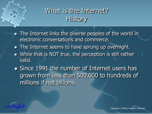 What is the Internet? History