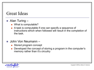 Great Ideas – Alan Turing