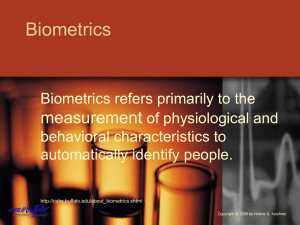 Biometrics measurement