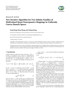 Research Article New Iterative Algorithm for Two Infinite Families of