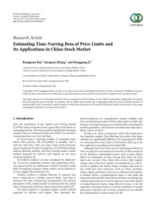 Research Article Estimating Time-Varying Beta of Price Limits and Rongquan Bai,