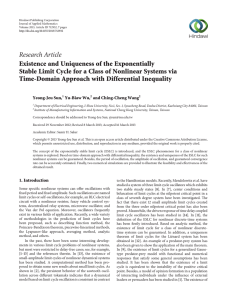 Research Article Existence and Uniqueness of the Exponentially