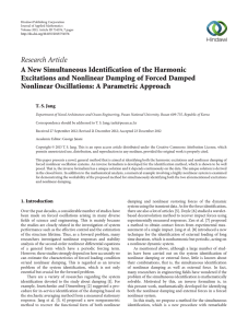 Research Article A New Simultaneous Identification of the Harmonic