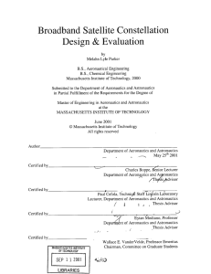 Broadband Satellite  Constellation Design  &amp; Evaluation