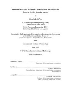 Valuation Techniques for Complex Space Systems: An Analysis of a by