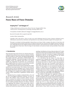 Research Article Fuzzy Bases of Fuzzy Domains Sanping Rao and Qingguo Li