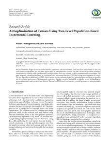 Research Article Antioptimisation of Trusses Using Two-Level Population-Based Incremental Learning