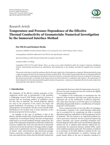 Research Article Temperature and Pressure Dependence of the Effective