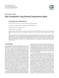 Research Article Data Visualization Using Rational Trigonometric Spline