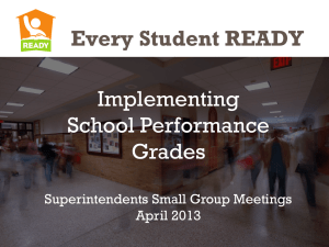 Implementing School Performance Grades Every Student READY