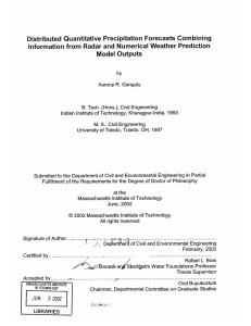 Distributed  Quantitative  Precipitation Forecasts  Combining