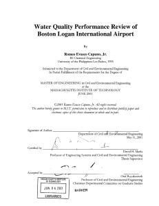 Water Quality Performance  Review  of