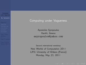 Computing under Vagueness