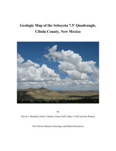 Geologic Map of the Seboyeta 7.5′ Quadrangle, Cibola County, New Mexico