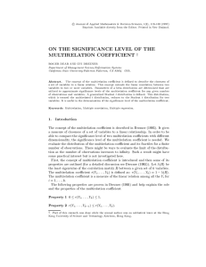 c Journal of Applied Mathematics &amp; Decision Sciences, 1(2), 119{130... Reprints Available directly from the Editor. Printed in New Zealand.