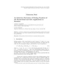 c Journal of Applied Mathematics &amp; Decision Sciences, 1(2), 151{157... Reprints Available directly from the Editor. Printed in New Zealand.