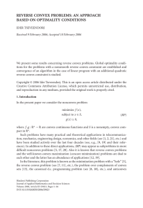 REVERSE CONVEX PROBLEMS: AN APPROACH BASED ON OPTIMALITY CONDITIONS