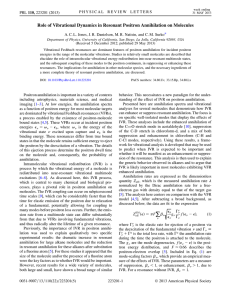 Role of Vibrational Dynamics in Resonant Positron Annihilation on Molecules *